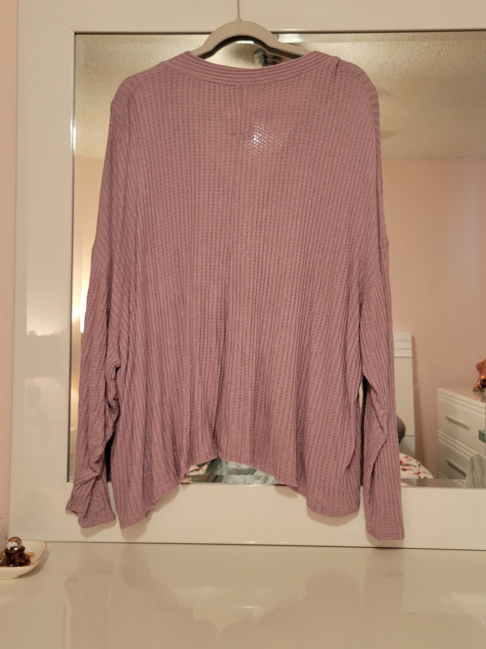 Chaser Mauve Waffle Knit Long-Sleeve Top - Picture 2 of 4